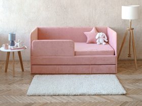 Диван-кровать Happy (коралловый) в Решётах - reshyoty.mebel-nsk.ru | фото