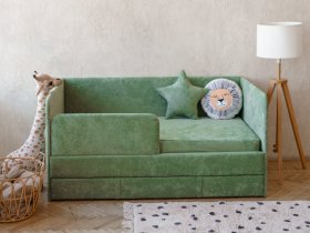 Диван-кровать Happy (зеленый) в Решётах - reshyoty.mebel-nsk.ru | фото
