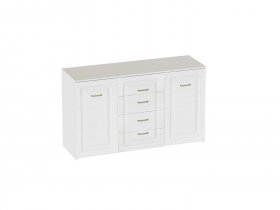 Комод 4 ящ 2 дв Манхэттен спальня в Решётах - reshyoty.mebel-nsk.ru | фото