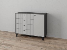 Комод «Катрин-13» (графит/светло-серый) в Решётах - reshyoty.mebel-nsk.ru | фото