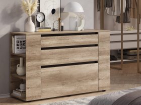 Комод КМ-06 Энигма (венге/дуб каньон) в Решётах - reshyoty.mebel-nsk.ru | фото