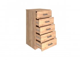 Комод Км004.1 Ирина (дуб крафт золотой) в Решётах - reshyoty.mebel-nsk.ru | фото