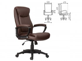 Кресло офисное BRABIX Enter EX-511, коричневое в Решётах - reshyoty.mebel-nsk.ru | фото