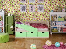 Кровать детская Бабочки 1,8 м в Решётах - reshyoty.mebel-nsk.ru | фото