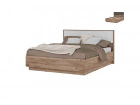 Кровать двуспальная 1,6м КР-02 Орегон в Решётах - reshyoty.mebel-nsk.ru | фото