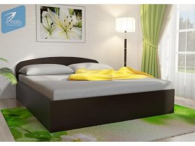 Кровать двуспальная 1,6м с подъем. мех. (венге) в Решётах - reshyoty.mebel-nsk.ru | фото