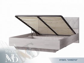 Кровать двуспальная с подъем. мех. 1,6 м  Кимберли КР-13 в Решётах - reshyoty.mebel-nsk.ru | фото