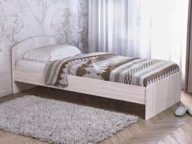 Кровать односпальная 80 с низкой спинкой (ясень шимо светлый) в Решётах - reshyoty.mebel-nsk.ru | фото