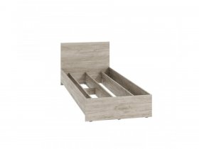 Кровать односпальная КР-080 Ронда (дуб крафт серый) в Решётах - reshyoty.mebel-nsk.ru | фото