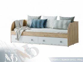 Кровать с ящиками Тренд КР-01 в Решётах - reshyoty.mebel-nsk.ru | фото