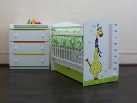 Кроватка детская Жираф с маятником в Решётах - reshyoty.mebel-nsk.ru | фото