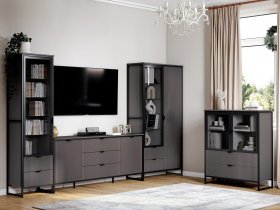 Модульная гостиная Нора (металл бруклин/графит) в Решётах - reshyoty.mebel-nsk.ru | фото