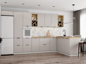 Модульная кухня Фенис (3Д тирамису) в Решётах - reshyoty.mebel-nsk.ru | фото