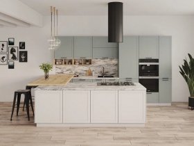 Модульная кухня Перо 3,4м (оазис) в Решётах - reshyoty.mebel-nsk.ru | фото