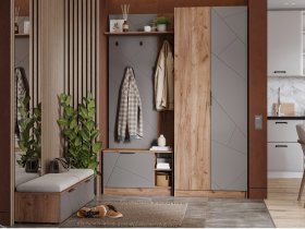 Модульная прихожая Орегон в Решётах - reshyoty.mebel-nsk.ru | фото