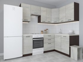 Модульная угловая кухня 1,4м*2,1м Лада (пикард) в Решётах - reshyoty.mebel-nsk.ru | фото