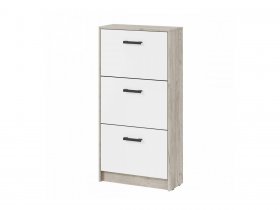 Обувница ОБ-3 Вега (дуб крафт серый/белый) в Решётах - reshyoty.mebel-nsk.ru | фото