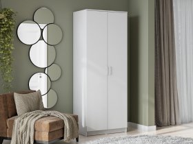 Шкаф двухстворчатый ШК-2 (белый текстурный) в Решётах - reshyoty.mebel-nsk.ru | фото