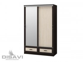 Шкаф-купе 2-х створчатый 1.3м Модерн в Решётах - reshyoty.mebel-nsk.ru | фото