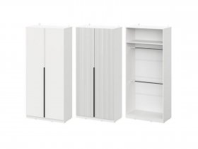 Шкаф ШК-100 Эккервуд (белый) в Решётах - reshyoty.mebel-nsk.ru | фото