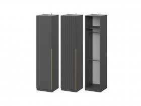 Шкаф ШК-50 Эккервуд (графит) в Решётах - reshyoty.mebel-nsk.ru | фото
