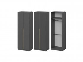Шкаф ШК-75 Эккервуд (графит) в Решётах - reshyoty.mebel-nsk.ru | фото