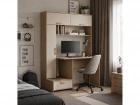 Стол письменный Лайт 03.243  (плэйн/сатин) в Решётах - reshyoty.mebel-nsk.ru | фото