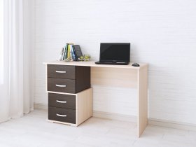 Стол письменный Сити-2 (венге/дуб молочный) в Решётах - reshyoty.mebel-nsk.ru | фото