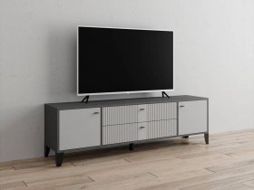 Тумба под ТВ Парус-10 (графит/светло-серый) в Решётах - reshyoty.mebel-nsk.ru | фото