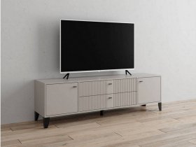 Тумба под ТВ Парус-10 (кашемир/сантьяго софт) в Решётах - reshyoty.mebel-nsk.ru | фото