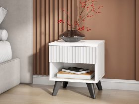 Тумба прикроватная Эккервуд (белый) в Решётах - reshyoty.mebel-nsk.ru | фото